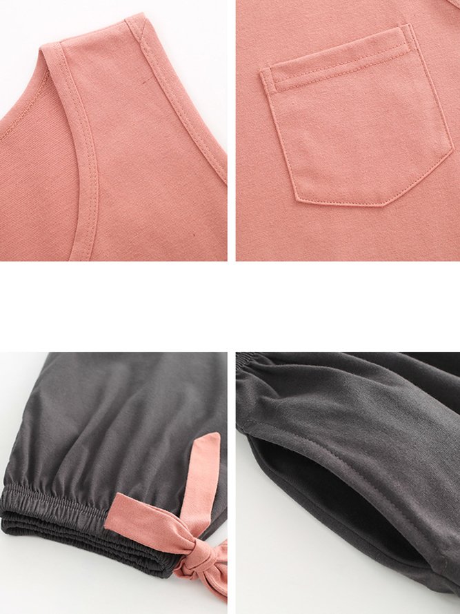 Breathable Comfortable Loose Casual Vest Lounge Set