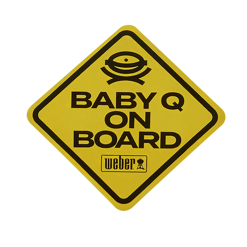 Limited Edition Weber "Baby Q on Board" Car Decal