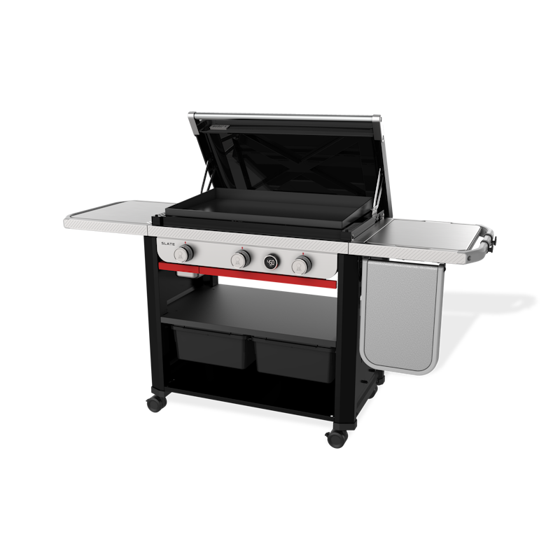 Slate® 30" Rust-Resistant Griddle with Extendable Side Table (Liquid Propane)