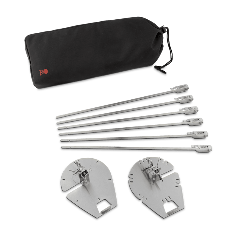 WEBER CRAFTED Rotisserie Skewer Set?