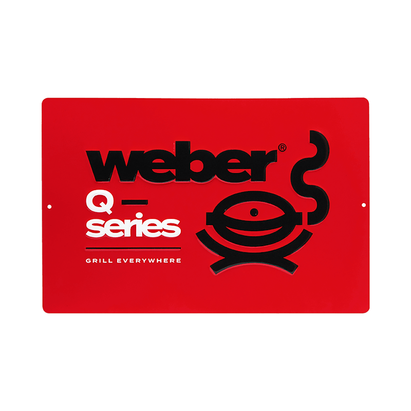 Limited Edition Weber Q Series Metal Sign