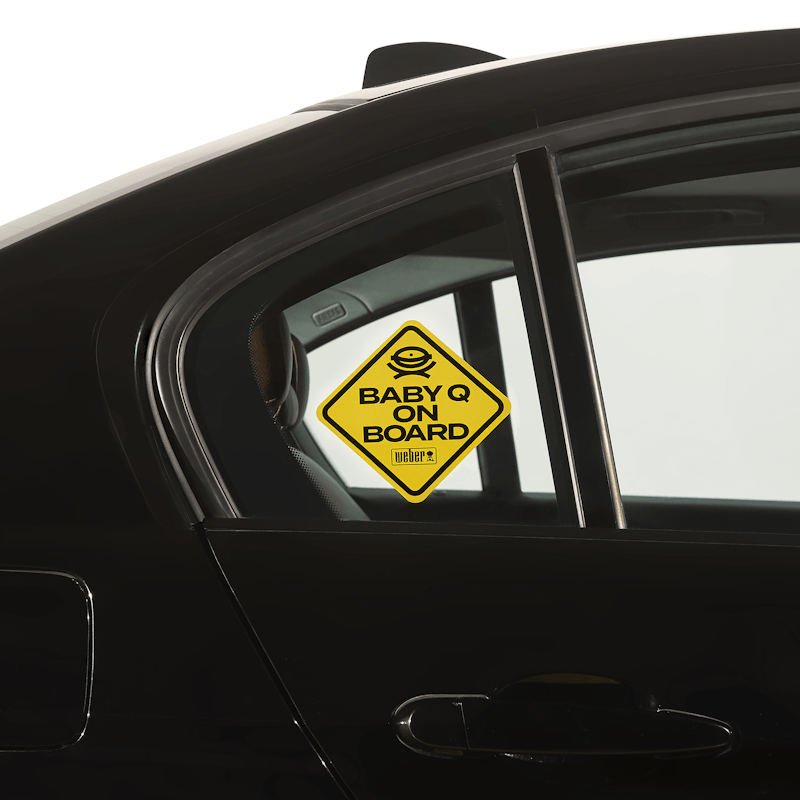 Limited Edition Weber "Baby Q on Board" Car Decal