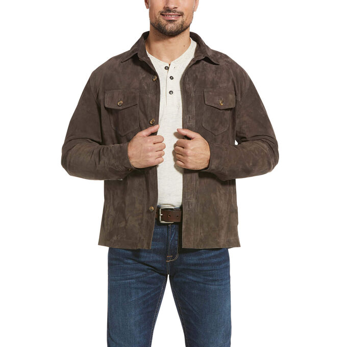 Ariat Leather Suede Shirt Jacket