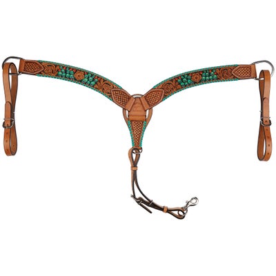 Rafter T Breast Collar- Painted Cactus