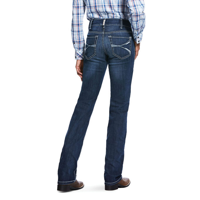 Ariat R.E.A.L. Mid Rise Arrow Fit Stretch Lucia Straight Jean