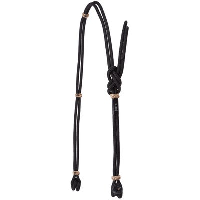 Berlin Custom Rope Split Ear Headstall Bridle