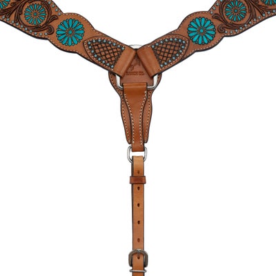 Rafter T Breast Collar-Painted Flower