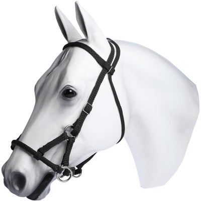 RJ Manufacturing Sidepull Bitless Trail Bridle Nickel