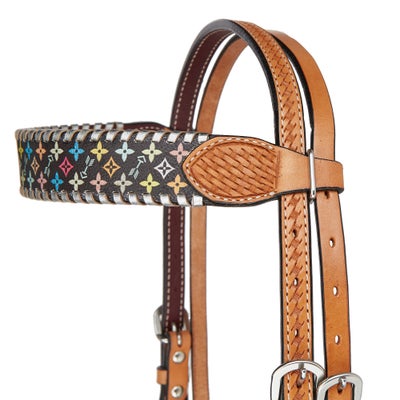Rafter T Browband Headstall/Bridle- Multi-Color