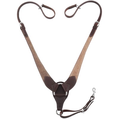 Weaver Rough Out Canyon Rose Pulling Breast Collar