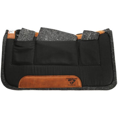 Diamond Wool Contoured Western Saddle Pad w/Shims 30x30