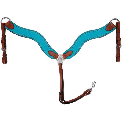 Alamo Saddlery Turquoise Marble Wave Style Breastcollar