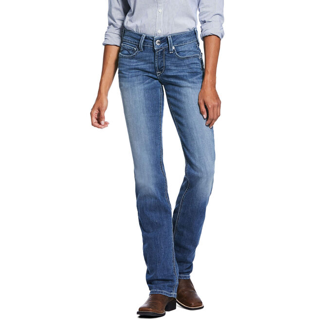 Ariat R.E.A.L. Mid Rise Stretch Talulah Stackable Straight Leg Jean