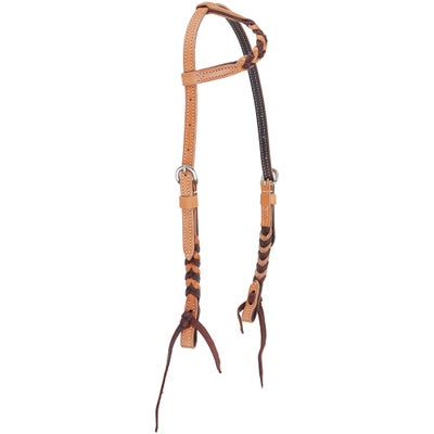 Martin Saddlery Slip Ear Blood Knot Latigo Headstall