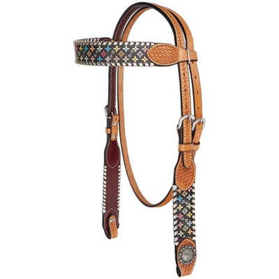 Rafter T Browband Headstall/Bridle- Multi-Color