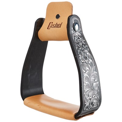 Cashel Engraved Slanted Western Stirrups