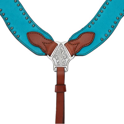 Alamo Saddlery Turquoise Marble Wave Style Breastcollar