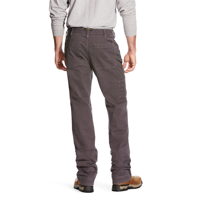Ariat Rebar M4 Low Rise DuraStretch Washed Twill Dungaree Boot Cut Pant