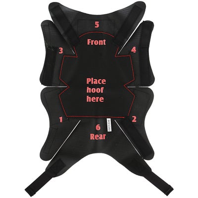 Hoof Wraps Brand Bandage Kit with EVA Hoof Pad