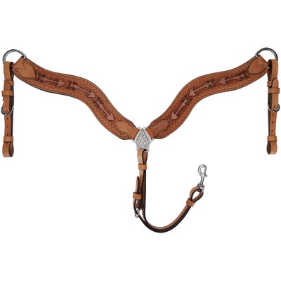 Alamo Saddlery Arrow Tooled Wave Style Breastcollar