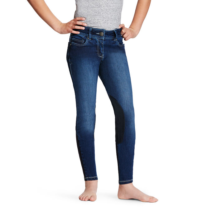 Ariat Whipstitch Breech Front Zip Knee Patch Breech