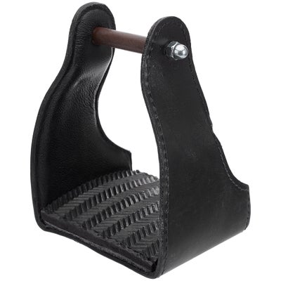 Tough1 Leather Covered Plastic Endurance Trail Stirrups