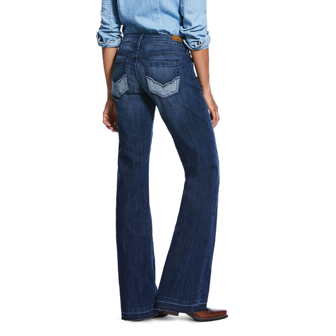 Ariat Trouser Mid Rise Stretch Reverse Sparrow Boot Cut Jean