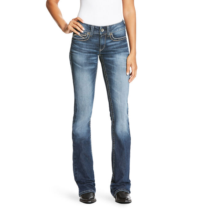 Ariat R.E.A.L Mid Rise Diamond Boot Cut Jean