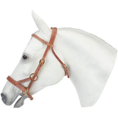 Berlin Custom All Leather Sidepull Bitless Headstall