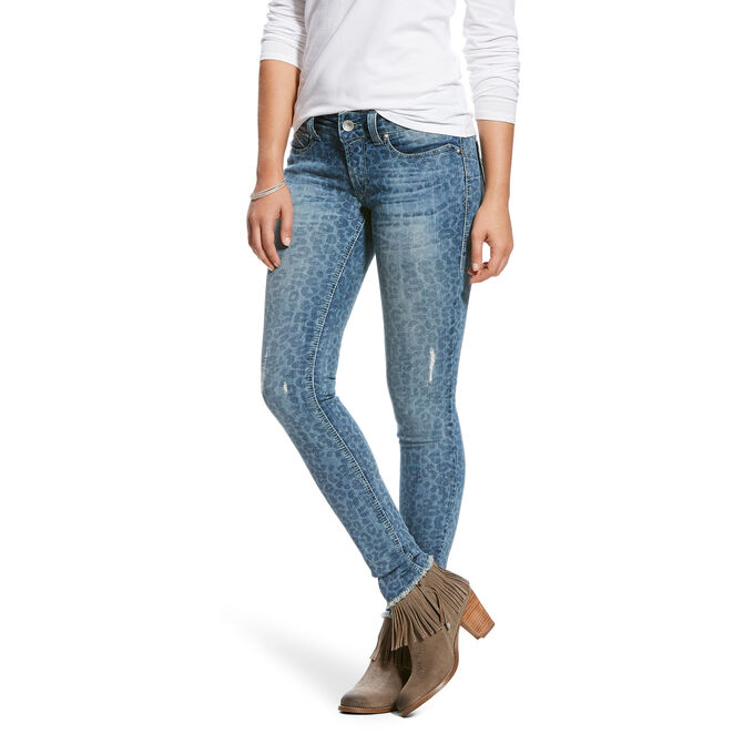 Ariat R.E.A.L Mid Rise Leopard Skinny Jean