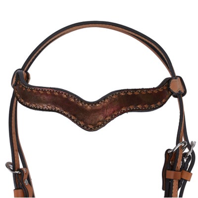 Alamo Saddlery Buckstitch Sleek Wave Style Headstall
