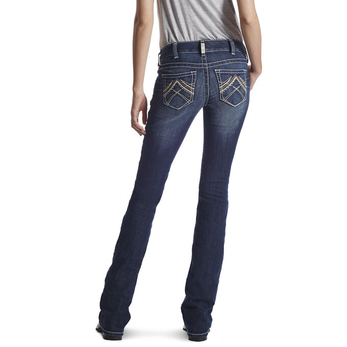 Ariat R.E.A.L. Low Rise Stretch Rosy Whipstitch Boot Cut Jean