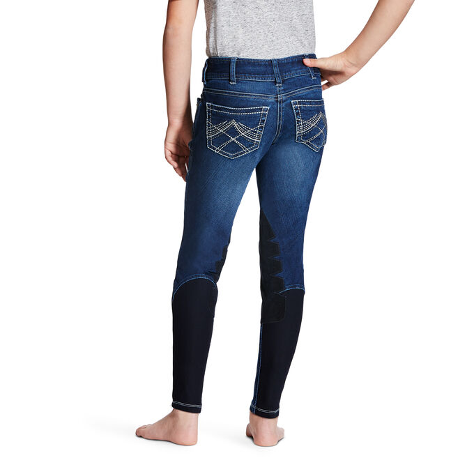 Ariat Whipstitch Breech Front Zip Knee Patch Breech