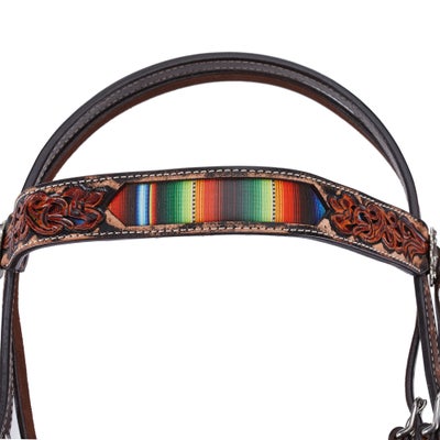 Circle Y Serape Inlay Browband Headstall