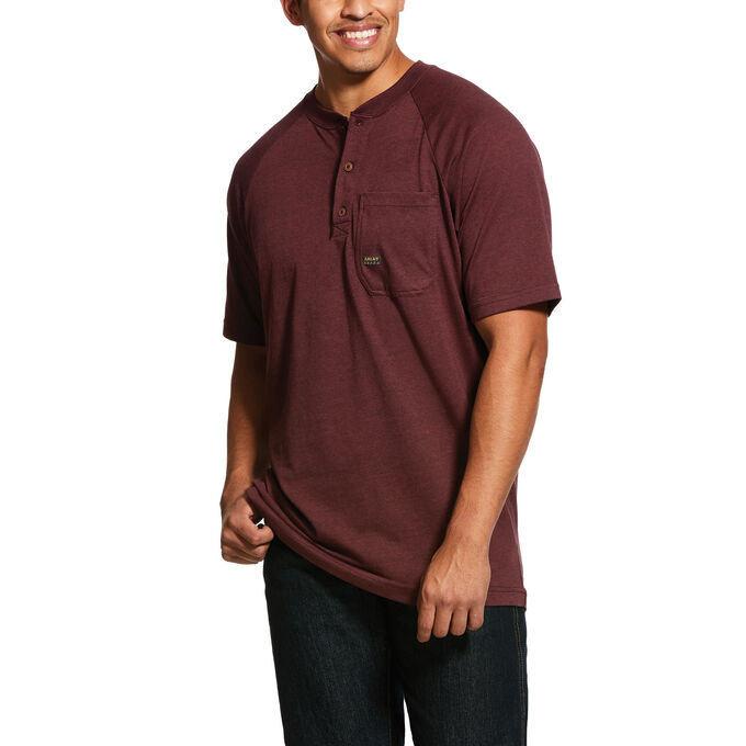 Ariat Rebar Cotton Strong Henley Top