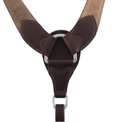 Weaver Rough Out Canyon Rose Pulling Breast Collar