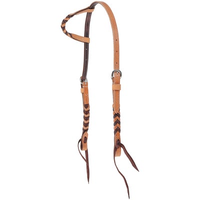 Martin Saddlery Slip Ear Blood Knot Latigo Headstall