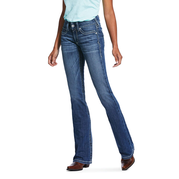 Ariat R.E.A.L. Mid Rise Stretch Hannah Boot Cut Jean