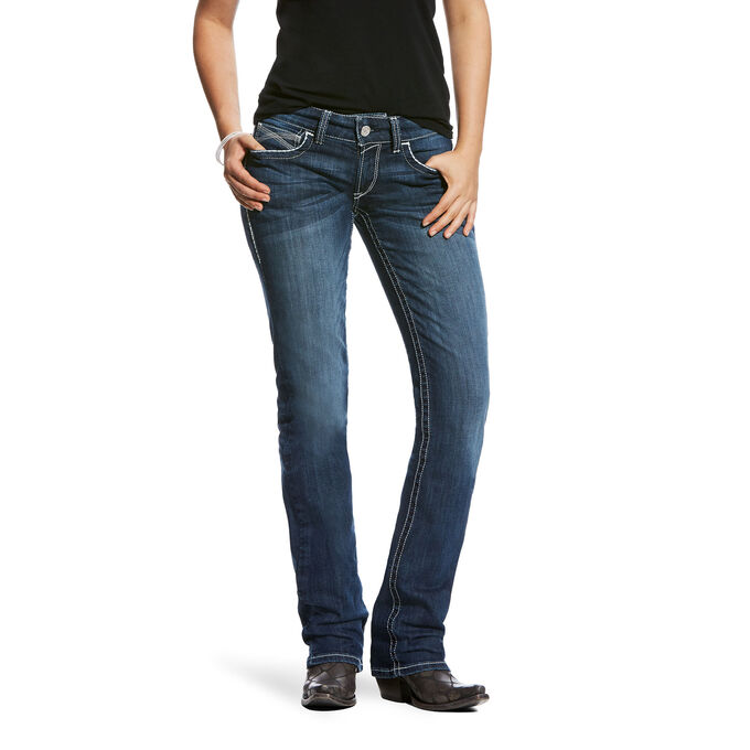 Ariat R.E.A.L. Mid Rise Stretch Ivy Stackable Straight Leg Jean