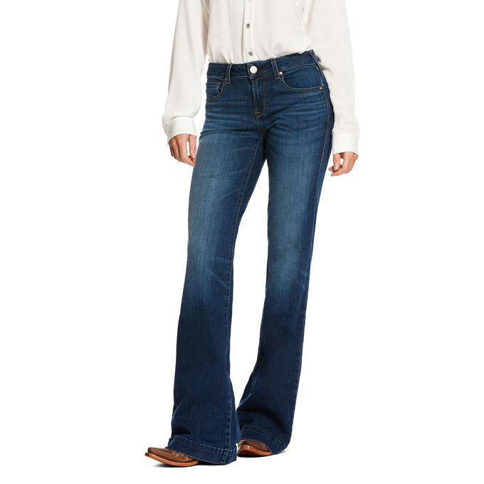 Ariat Trouser Mid Rise Stretch Kelsea Wide Leg Jean