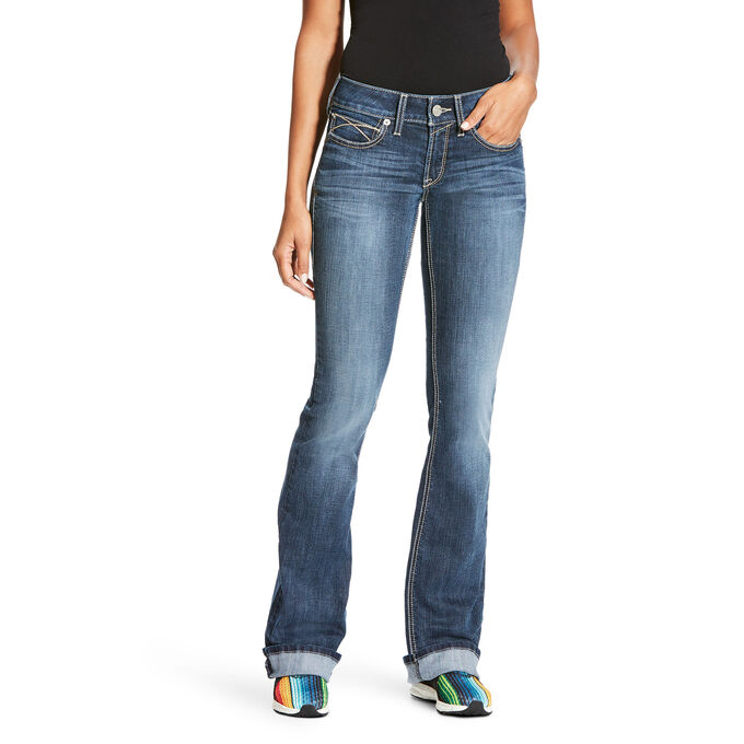 Ariat R.E.A.L. Mid Rise Stretch Tulip Boot Cut Jean