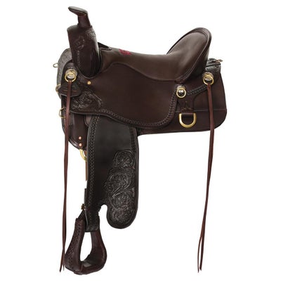 Tucker High Plains Tooled Western/Trail Saddle