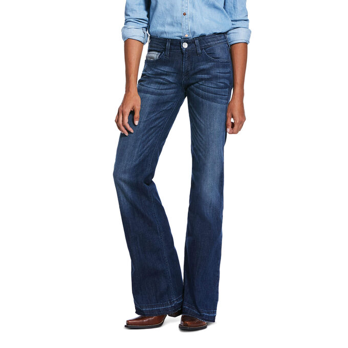 Ariat Trouser Mid Rise Stretch Reverse Sparrow Boot Cut Jean