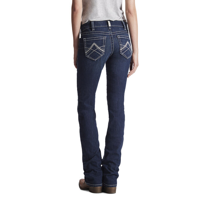 Ariat R.E.A.L. Mid Rise Stretch Icon Stackable Straight Leg Jean