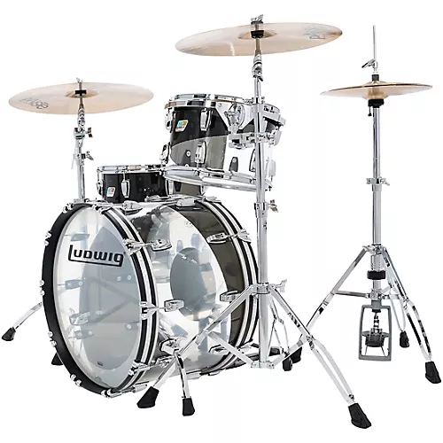 Ludwig Vistalite 50th Anniversary Fab 3-Piece Shell Pack With 22