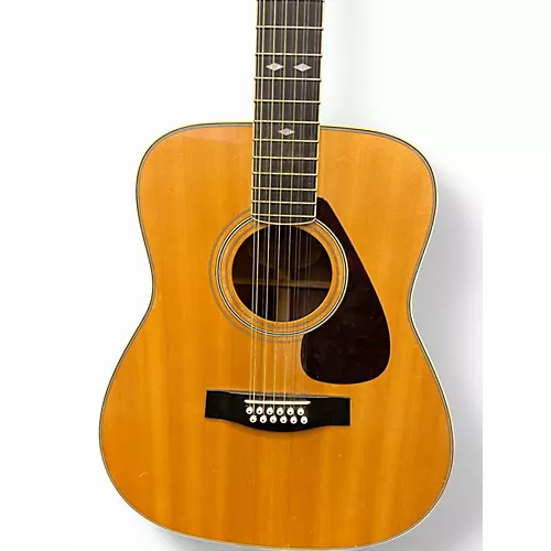 Used Yamaha fg512 Natural 12 String Acoustic Guitar Natural
