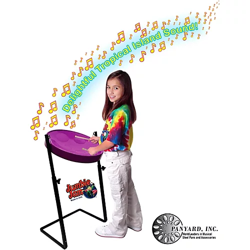 Panyard Jumbie Jam Steel Drum Kit with Metal Z-Floor Stand Silver