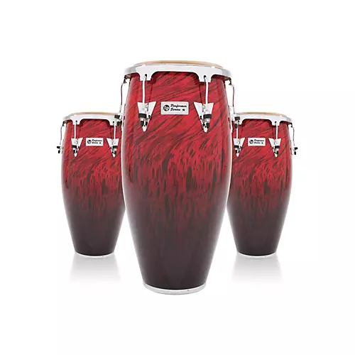 LP Performer Series 3-Piece Conga Set with Chrome Hardware Blue Fade