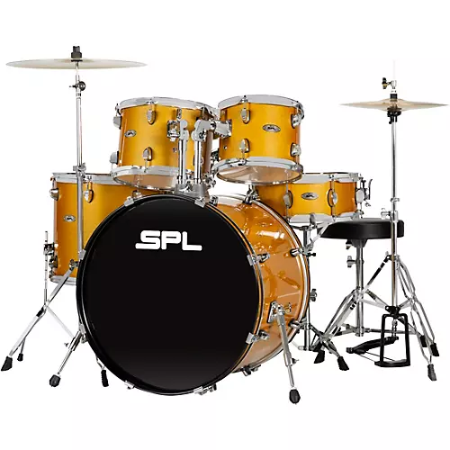 Open-Box Unity II 5-Piece Complete Drum Set With Hardware, Cymbals and Throne Condition 1 - Mint Gold Medal Speckle