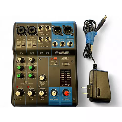 Used Yamaha MG06 Unpowered Mixer